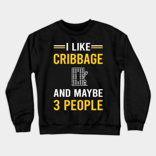 3 People Cribbage Crib Crewneck Sweatshirt